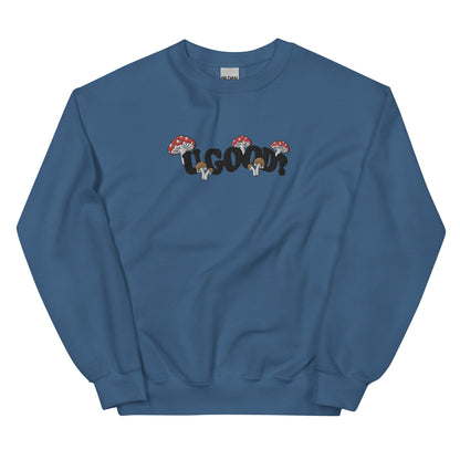 Mushroom Mania Embroidered Crewneck