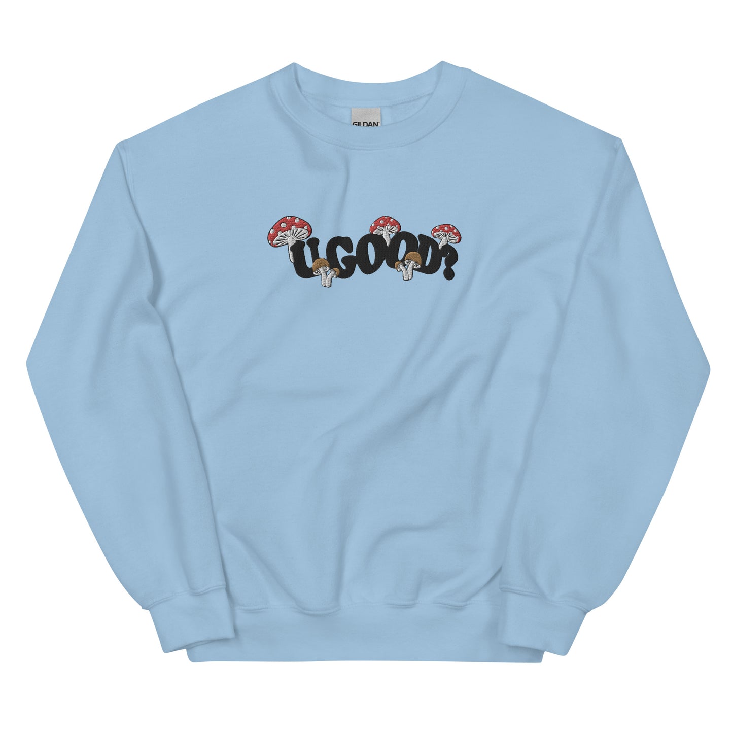 Mushroom Mania Embroidered Crewneck