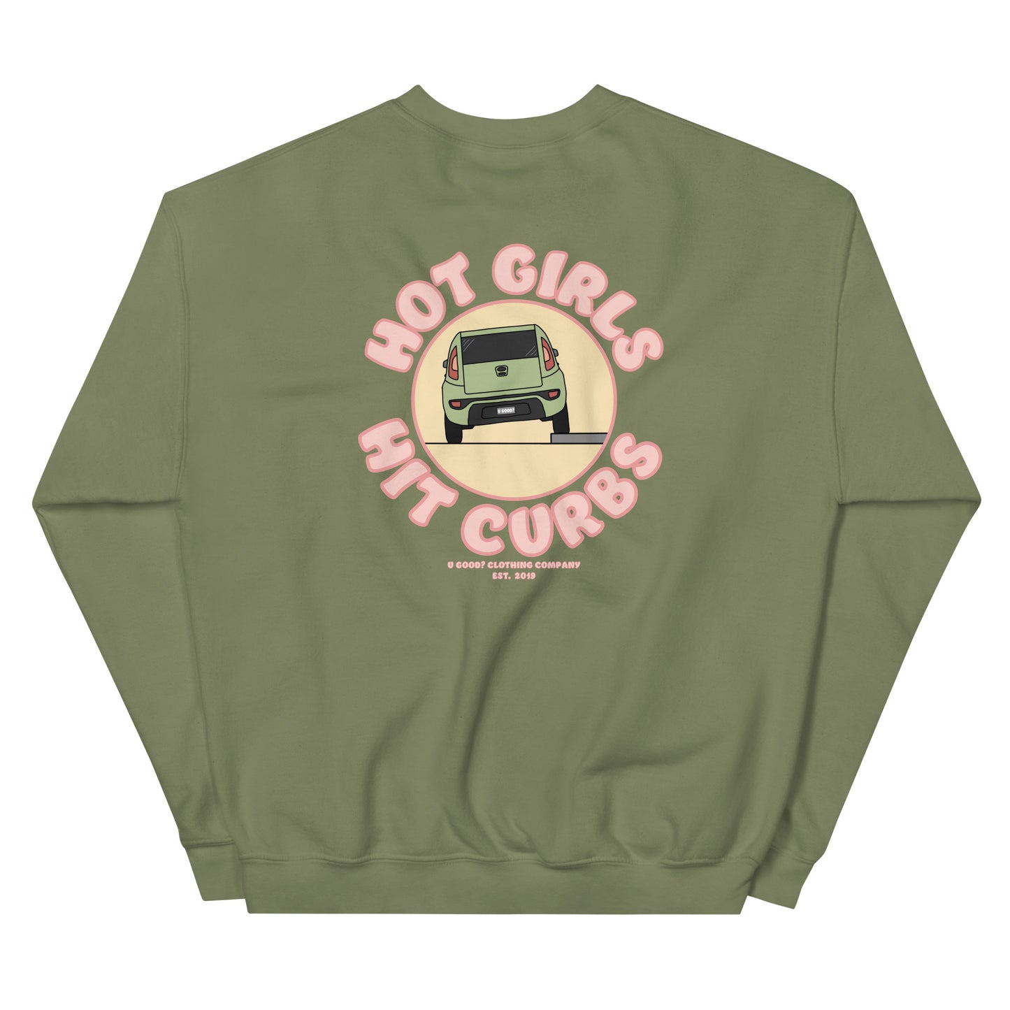 Hot Girls Hit Curbs Crewneck