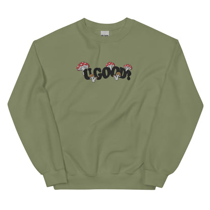 Mushroom Mania Embroidered Crewneck