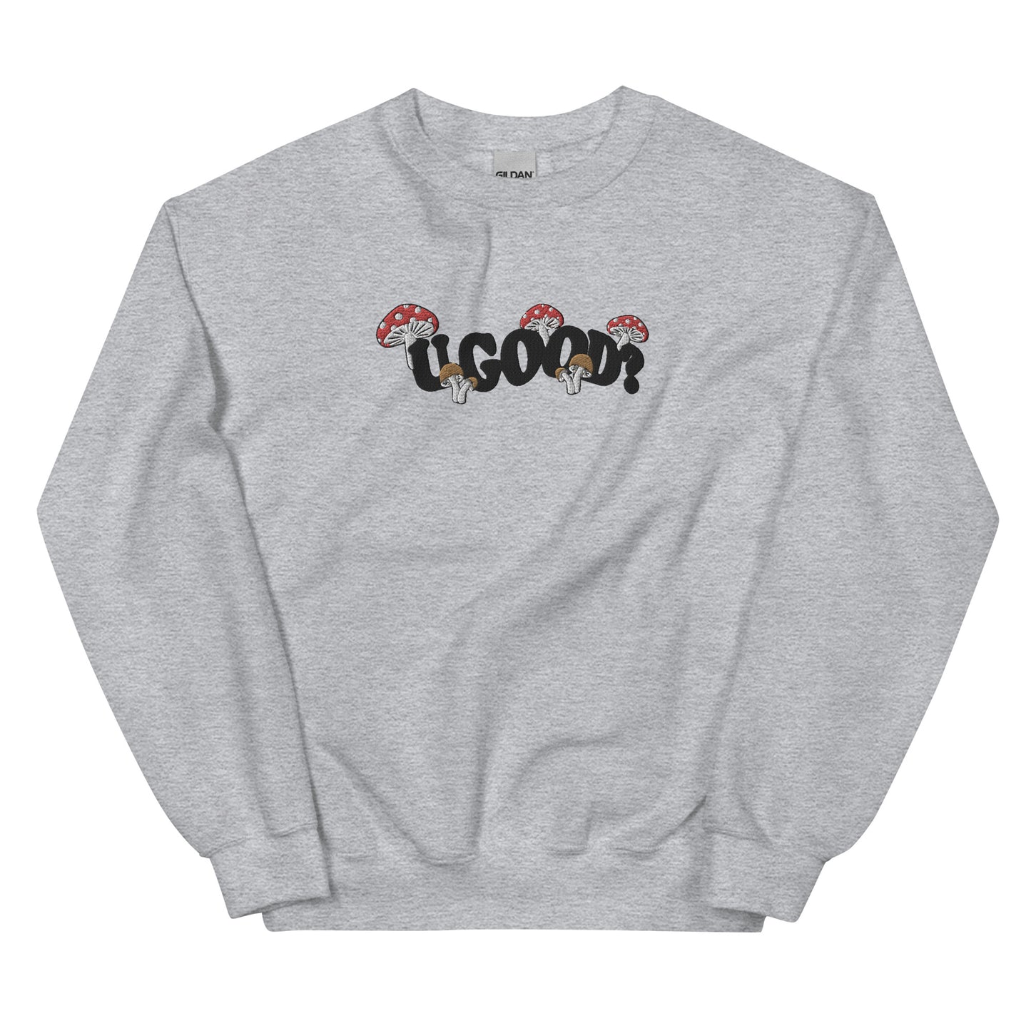 Mushroom Mania Embroidered Crewneck